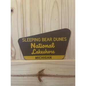 Sleeping Bear Dunes National Lakeshore Sign Beach Hike Trail Camp Lake Michigan
